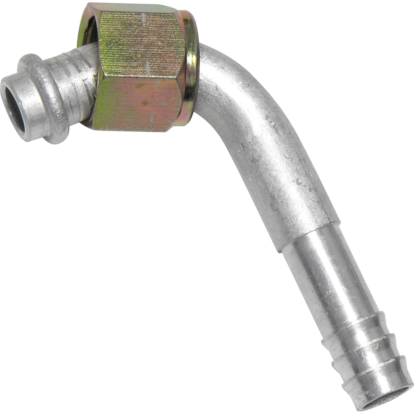 Aluminum 90º Female Oring Barb Fitting 1/2 90G