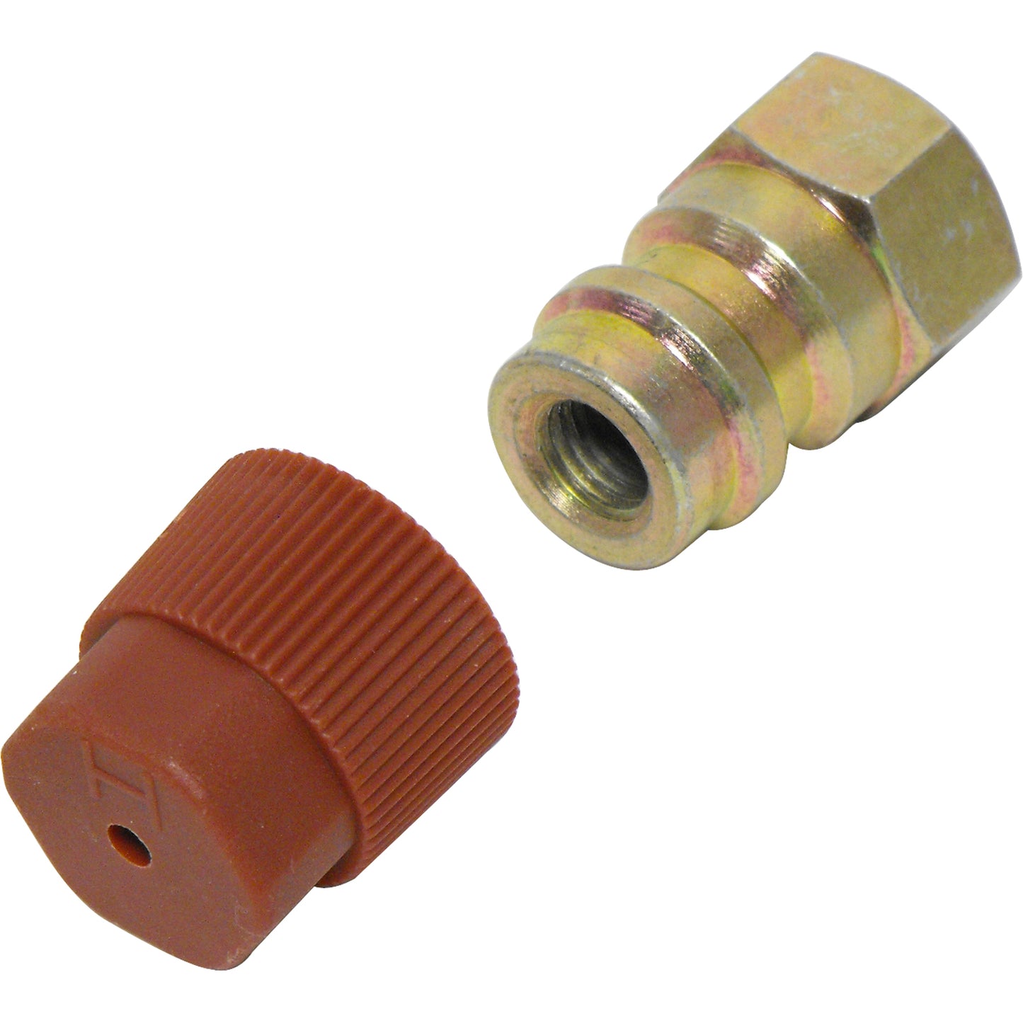 Steel Straight Screw-on Service Port Fitting