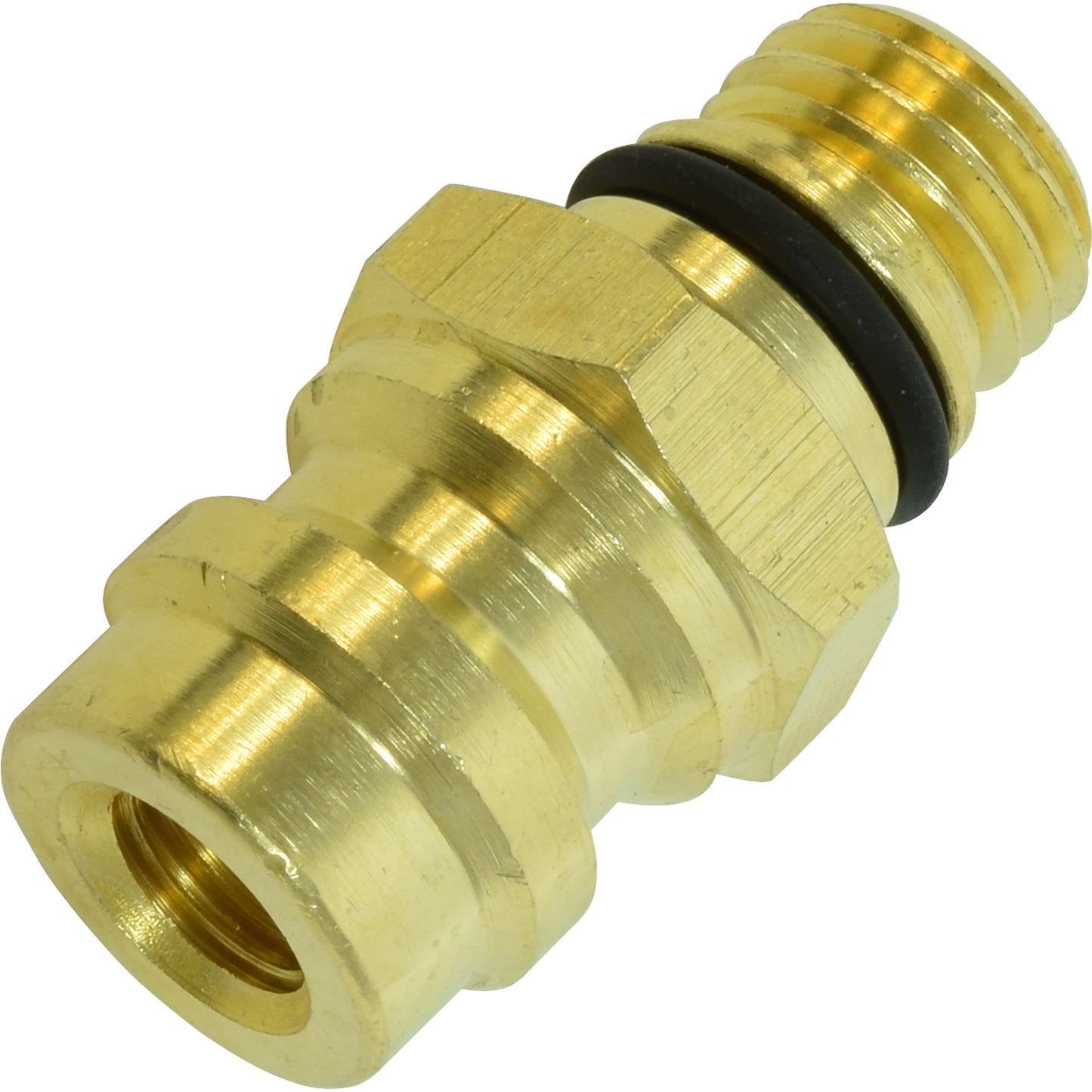Brass Straight Screw-on Service Port Fitting VA SERVICIO ALTA