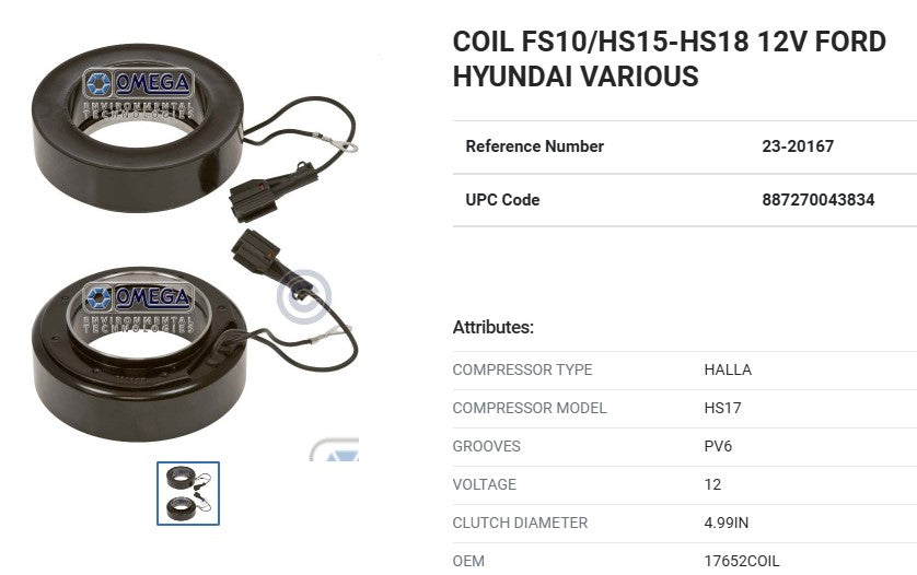 CLUCTH COIL (MAGNETO BOBINA) HS18