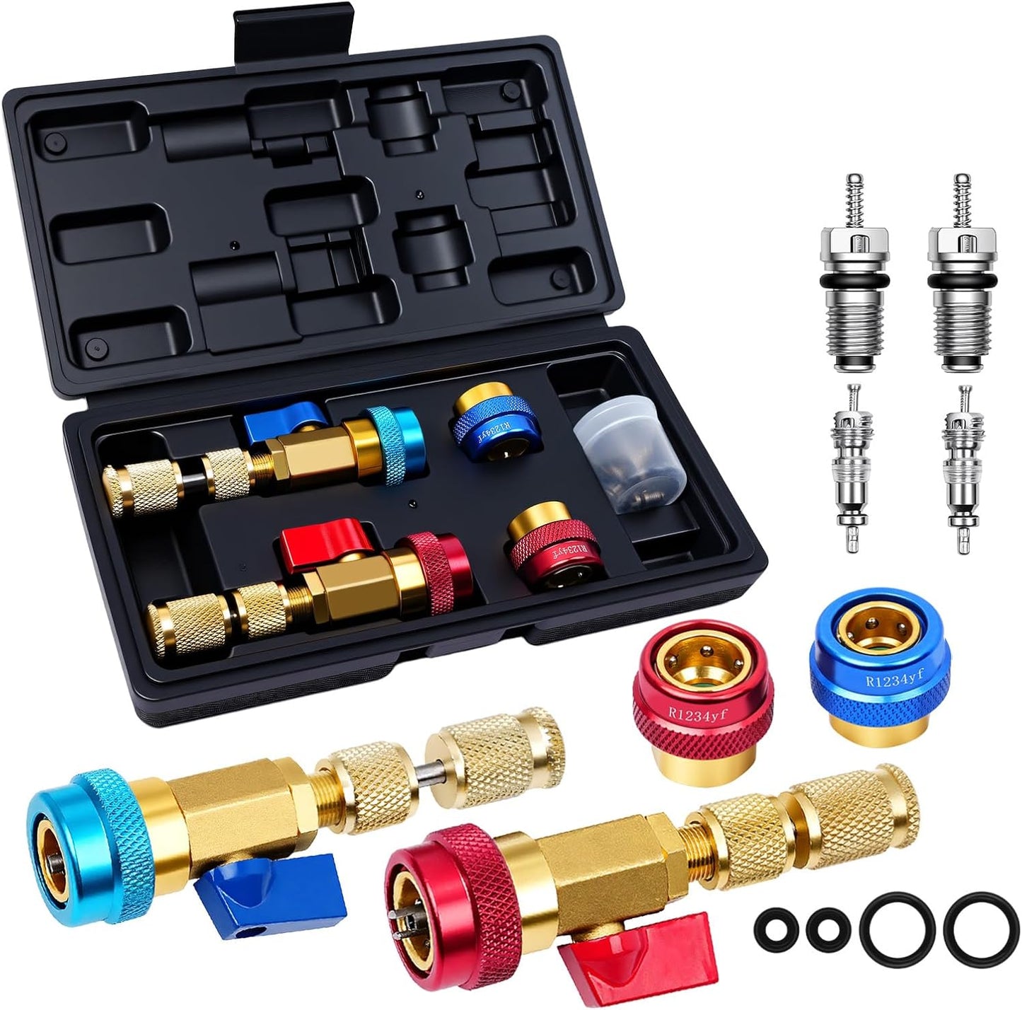 Kit Herramienta para Remover e Instalar Gusanos (Valve Core) (Sacagusanos) A/C R134A R1234YF R22 | QMP-TE00301