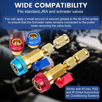 Kit Herramienta para Remover e Instalar Gusanos (Valve Core) (Sacagusanos) A/C R134A R1234YF R22 | QMP-TE00301