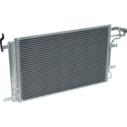 Condensador de flujo paralelo con secador incorporado