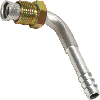 compare product Aluminum 90º Male Insert Oring Barb Fitting