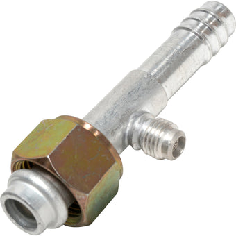 compare product Aluminum Str. Female Oring Barb Ftg. w/ Svc Port