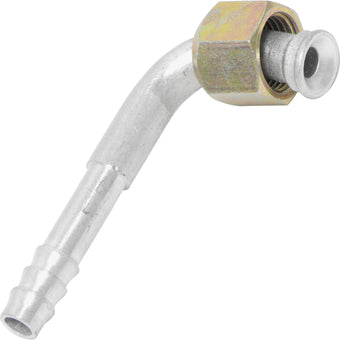 compare product Aluminum 90º Female Flare Barb Fitting 5/16 Flear 90g