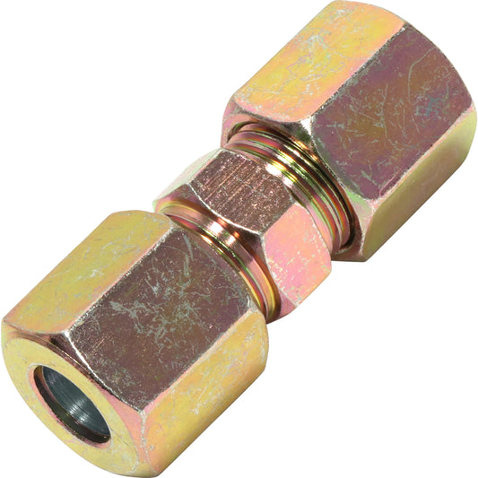 Steel Straight Double Compression Fitting