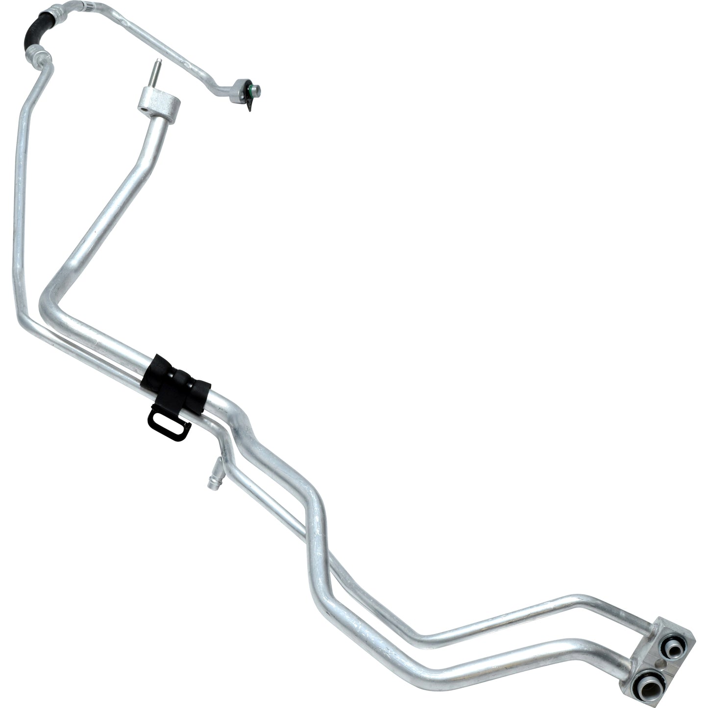 Línea de succión y líquido con orificio