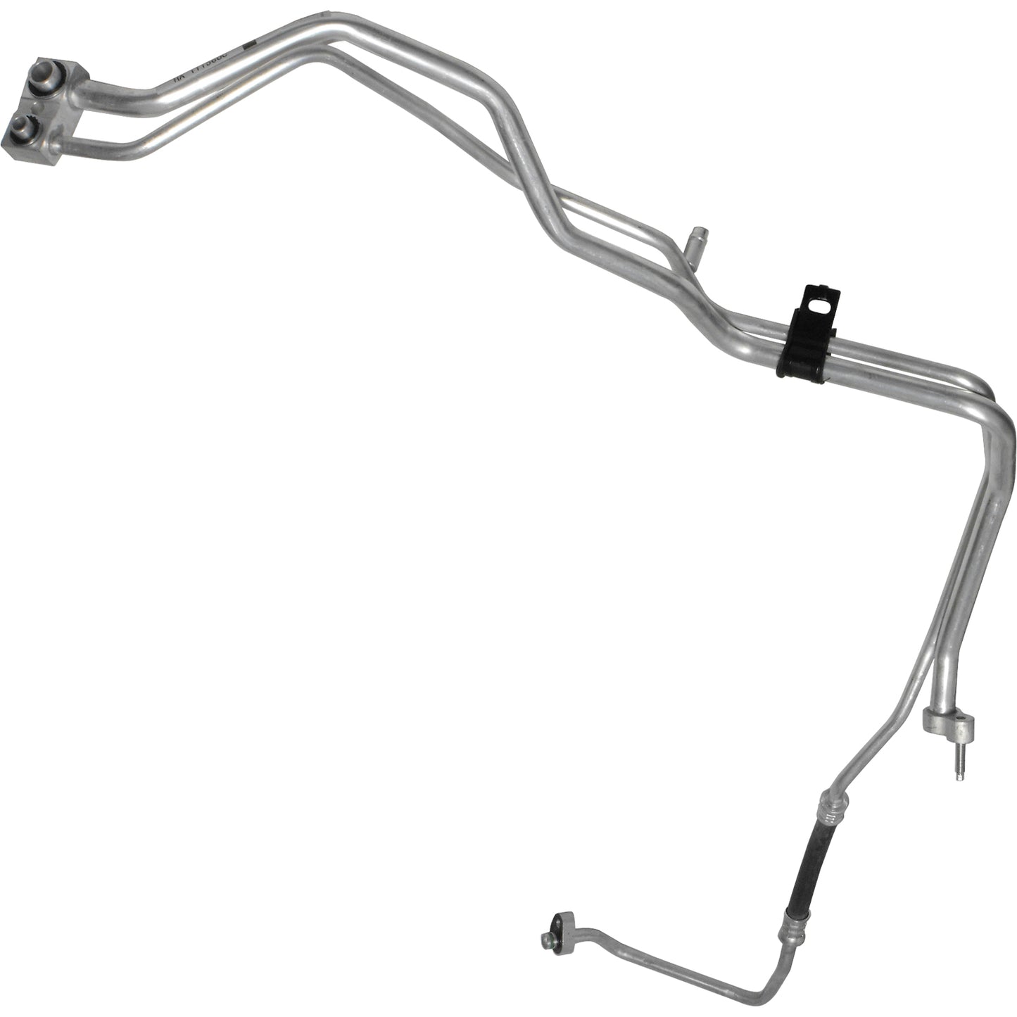 Línea de succión y líquido con orificio