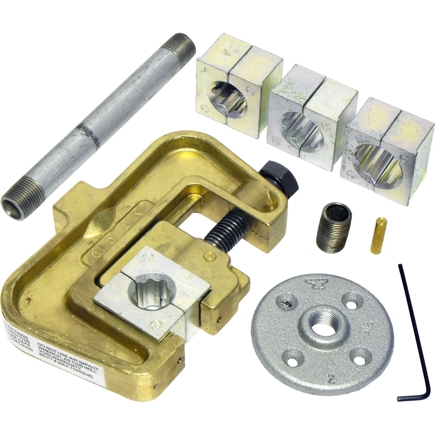 Ponchadora de Mangueras de Aire Automotriz Dorada - Herramienta Profesional
