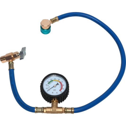 Brass Refrigerant Can Valve w/ LS Hose and Coupler