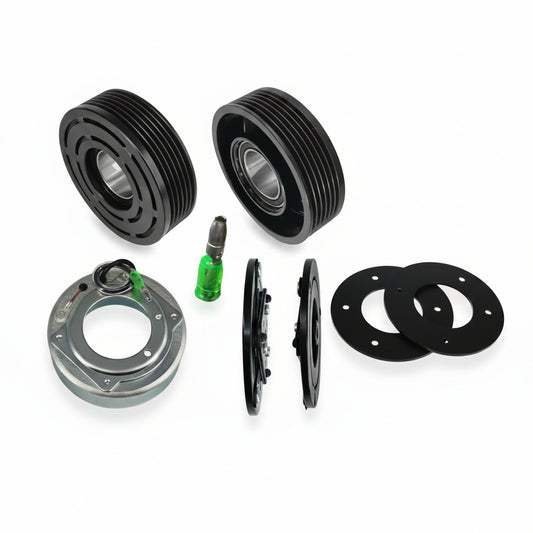 Set Clutch Compresor A/C Mitsubishi Lancer | Outlander | Outlander Sport | ASX | RVR | Compresor Pequeño QS090 | INTL-CL141